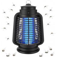 Lanpuly Bug Zapper, 4200V Electric Mosquito Zapper for Outdoor Indoor, 18W Waterproof Insect Killer Electronic Light Bulb Lamp for Home, Garden, Patio, Backyard, Plug in, Safe and