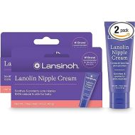 Lansinoh Lanolin Nipple Cream, Safe Nipple Balm for Baby and Mom, Breastfeeding Essentials, 1.41 Ounces (Pack of 2)