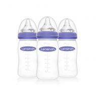 [아마존베스트]Lansinoh Breastfeeding Bottles with NaturalWave Nipple, 8 Ounces, Pack of 3, Baby Bottle for Breastfed Baby, Anti-Colic Reduces Nipple Confusion, Nursing Essentials