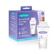 [아마존베스트]Lansinoh Breastmilk Storage Bags, 100 Count (1 Pack of 100 Bags), Milk Freezer Bags for Long Term Breastfeeding Storage, Pump Directly into Bags, Nursing Essentials
