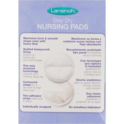 란시노 [아마존베스트]Lansinoh 20265 Disposable Stay Dry Night and Day, 60 pads