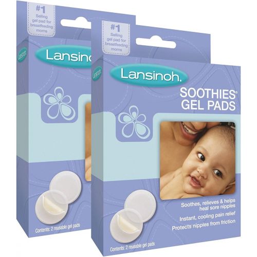 란시노 [아마존베스트]Lansinoh Soothies Gel Pads (2 Pack,2 Ct. Each)