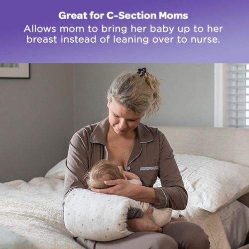 란시노 [아마존베스트]Lansinoh Nursie Breastfeeding Pillow, 1 Count, Washable and Portable Arm Pillow, Travel Nursing Pillow for Infants, Relief for C Sections, Nursing Essentials