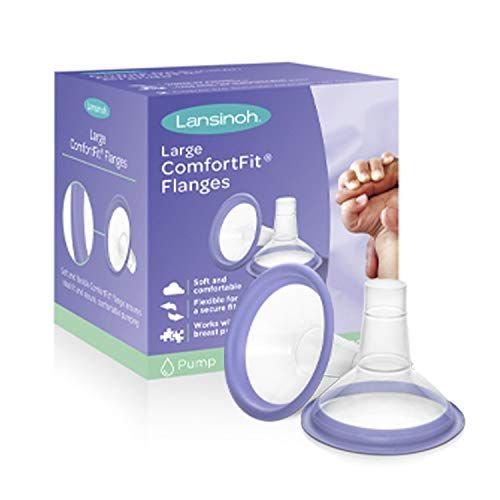 란시노 Lansinoh ComfortFit Breast Pump Flanges, 2 count Large Size