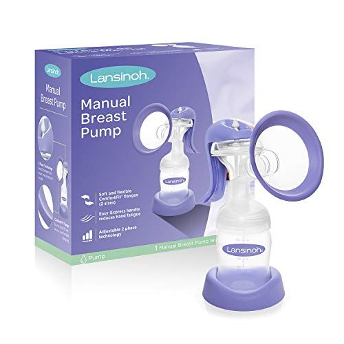 란시노 Lansinoh Manual Breast Pump, Hand Pump for Breastfeeding