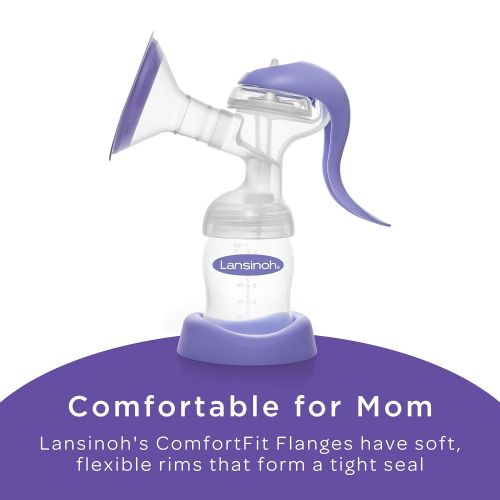 란시노 Lansinoh Manual Breast Pump, Hand Pump for Breastfeeding