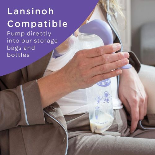 란시노 Lansinoh Manual Breast Pump, Hand Pump for Breastfeeding