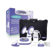 Signature Pro by Lansinoh Double Electric Breast Pump with LCD Screen, Portable Breast Pump with Adjustable Suction & Pumping Levels for Moms Comfort