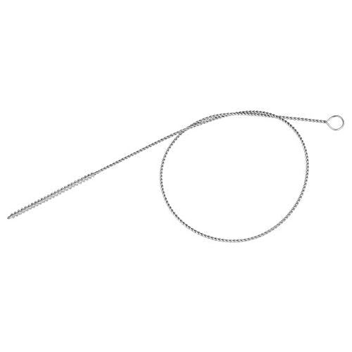  Lantelme Milchschlauchbuerste 2 Stueck 3 mm Milchschlauch Reinigungsbuerste Set 50 cm Milchschaumer Espressomaschine Edelstahl Nylon 4366