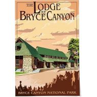 24x36 Inch Giclee Print, The Lodge at Bryce Canyon, Utah