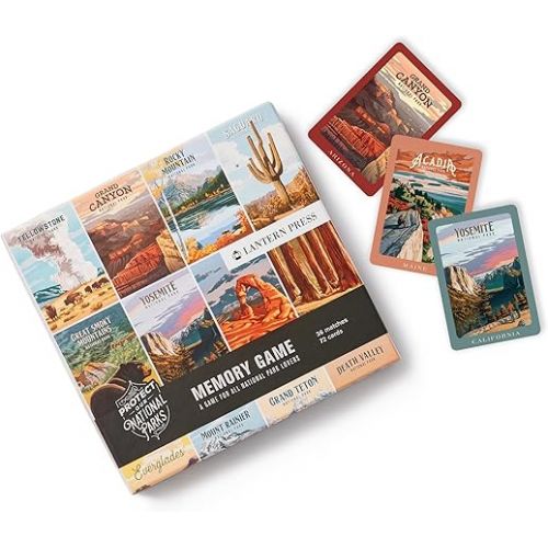  Lantern Press Protect Our National Parks Memory Game