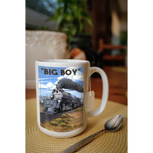  Lantern Press Big Boy Steam Engine 4014 (15oz White Ceramic Mug)