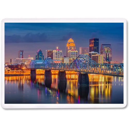  Lantern Press Louisville, Kentucky - Skyline at Night with Water Reflections & Bridge (52 Playing Cards, Poker Size Card Deck with Jokers)