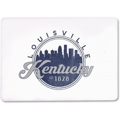  Lantern Press Louisville, Kentucky, Skyline Seal (Blue) (Playing Card Deck, 52 Card Poker Size with Jokers)