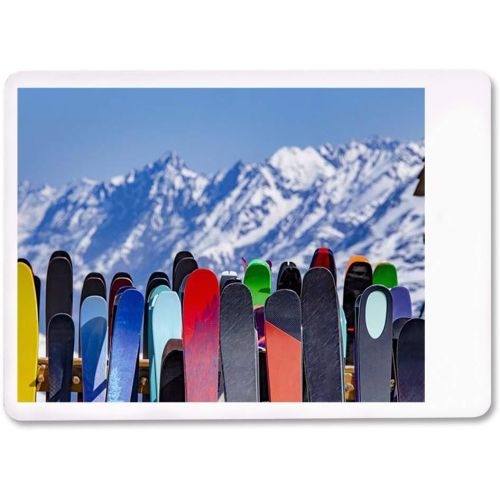  Lantern Press Full Ski Rack & Snowy Mountain Range (52 Playing Cards, Poker Size Card Deck with Jokers)