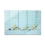 Lantern Press Seashells and Starfish on a Shelf Photography A-91191 (12x18 Premium Acrylic Puzzle, 130 Pieces)