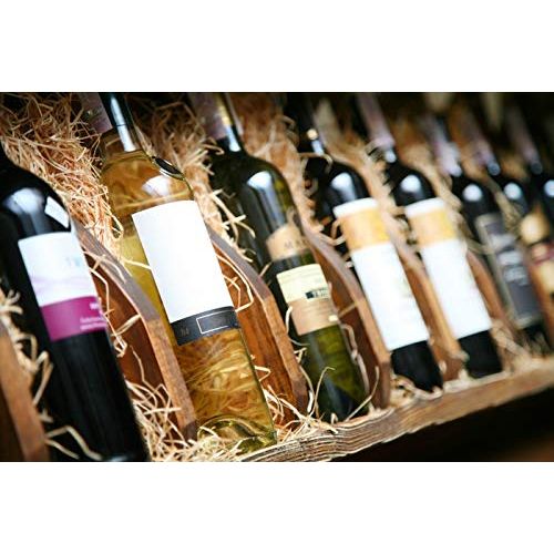  Lantern Press Closeup of Wine Shelf Photography A-93544 (8x12 Premium Acrylic Puzzle, 63 Pieces)