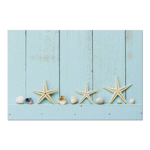  Lantern Press Seashells and Starfish on a Shelf Photography A-91191 (20x30 Premium 1000 Piece Jigsaw Puzzle, Made in USA!)