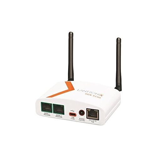  Lantronix SGX 5150 Wireless IoT Gateway, 802.11abgnac, 1xRS232 (RJ45), USB, 10100 Ethernet, PoE, US Model