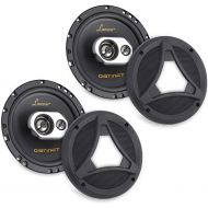 [아마존베스트]LANZAR Standard 6.5 -In. Car Speaker Size, Universal OEM Quick Replacement Component Speakers Vehicle Door & Side Panel Mount Compatible, 3-Way Stereo Pro Audio Car Speakers, (2) 6.5 -Inc