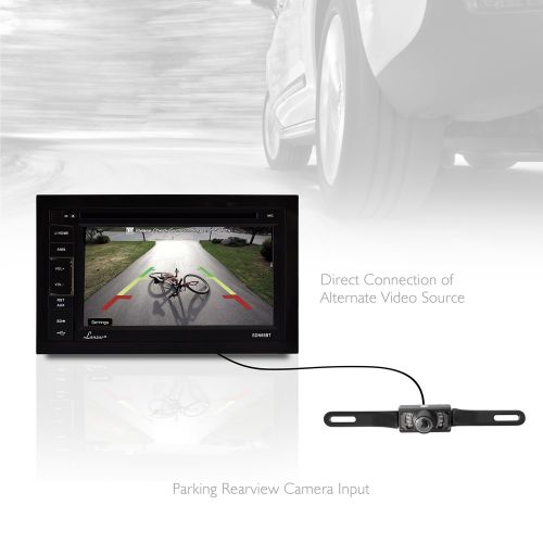  Lanzar SDN65BT 6.5-Inch Video Headunit Receiver Bluetooth Wireless Streaming CDDVD Player Touch Screen Double DIN