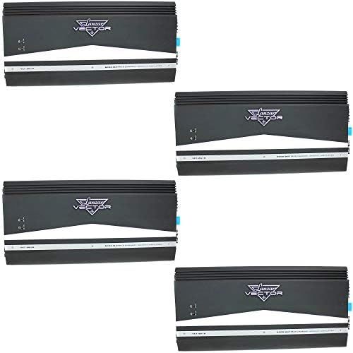  Lanzar New Audio VCT2610 6000W 2 Channel Car Amplifier Power Amp Stereo MOSFET (4 Pack)