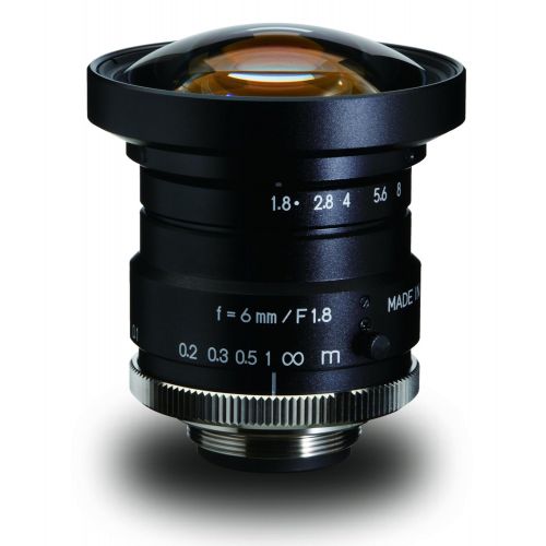  Kowa LM6HC 1 6mm F1.8 Manual Iris C-Mount Lens, 2-Megapixel Rated