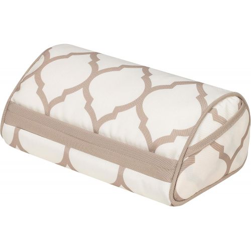  LapGear Designer Tablet Pillow Stand with Phone Pocket - Beige Quatrefoil - Fits Most Tablet Devices - Style No. 35516