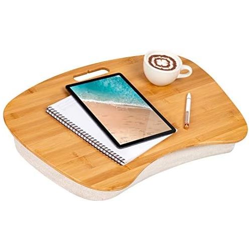  LapGear Bamboo Lap Desk - Natural Bamboo - Fits up to 17.3 Inch Laptops - Style No. 91697