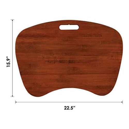  LapGear Bamboo Lap Desk - Chestnut Bamboo - Fits up to 17.3 Inch Laptops - Style No. 91692