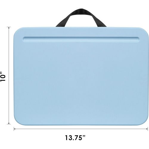  [아마존베스트]LapGear Compact Lap Desk - Alaskan Blue - Fits Up to 13.3 Inch Laptops - Style No. 43103