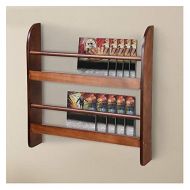 Lapha 2 Tier Wood Rustic Style Display Wall Mounted Bookshelf Floating Shelf Rack Organizer Display Home Rack Fencing Protects Books