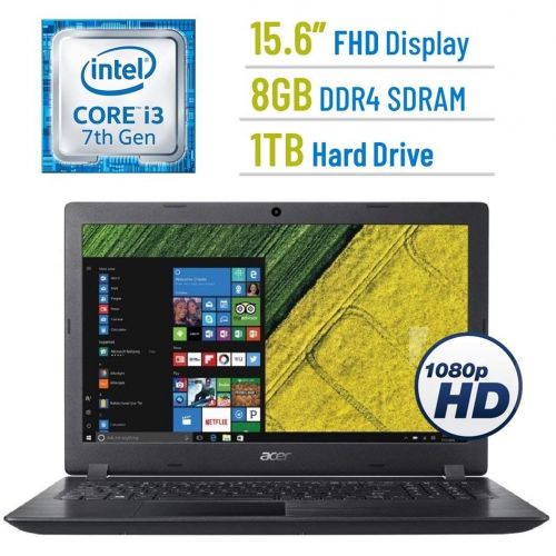 에이서 2018 Newest Acer Aspire 5 A515 15.6-inch FHD(1920x1080) Display Laptop PC, 7th Gen Intel Dual Core i3-7100U 2.4GHz Processor, 8GB DDR4 SDRAM, 1TB HDD, 802.11ac WiFi, HDMI, Webcam,
