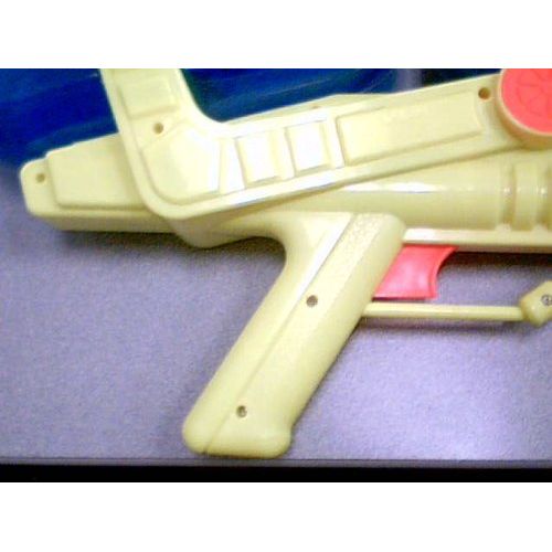  1997 Larami Ltd. Larami Super Soaker XP 70 Water Squirt Gun Item#9770-0 Larami (Yellow Body Shell, Blue Top Holders, Orange Trigger, Reddish Pump Version)