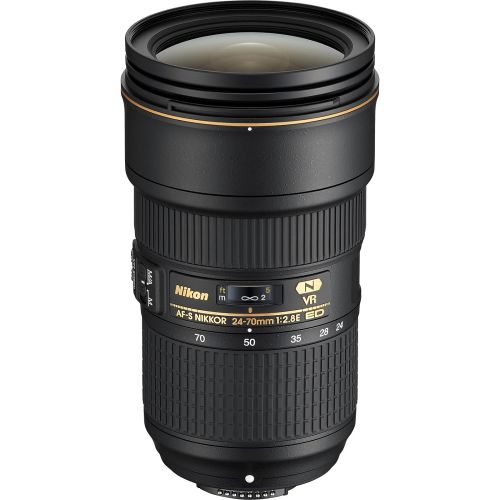  Nikon 24-70mm f2.8E VR AF-S ED Nikkor Zoom Lens - (Certified Refurbished)