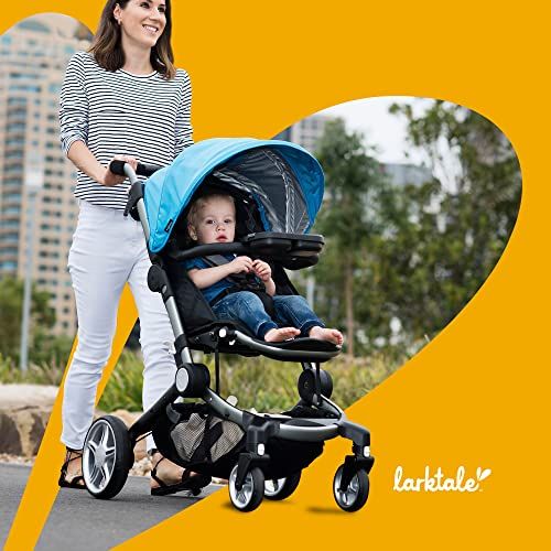  Larktale coast stroller Compact Full-Featured stroller for Infants and Toddlers Ultra Compact Fold Best stroller for Newborns - Full Recline and Infant Car Seat Compatible - Build