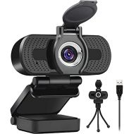[아마존베스트]LarmTek Full Hd Webcam 1080p Videokamera mit Webcam Abdeckung,USB Webcam mit Eingebautes Mikrofon,Mini Plug und Play fuer Desktop, Notebook,Pc,Ideal fuer Konferenzen,Live Ubertragung