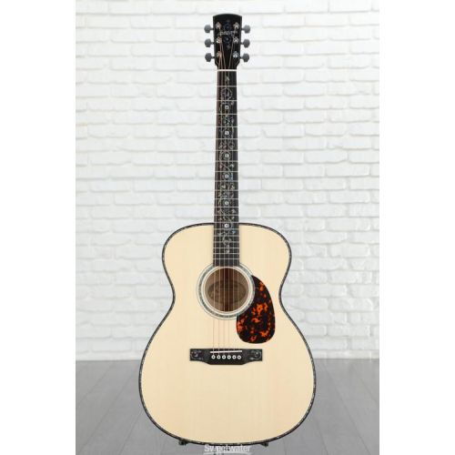  Larrivee OM-10 Romanian Flamed Maple Acoustic Guitar - Natural, Sweetwater Exclusive