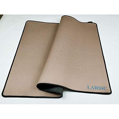  Larsic Stove Cover - Thick Natural Rubber Sheet Protects Electric Stove Top. Anti-Slip Coating, Waterproof, Heat Resistant, Foldable. Prevents Scratching, Expands Usable Space (28.