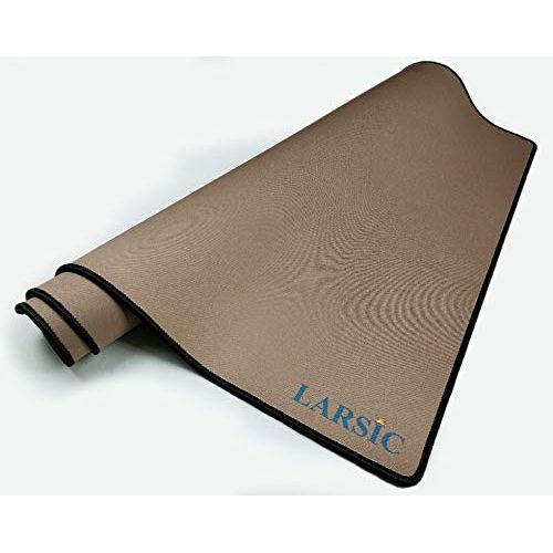  Larsic Stove Cover - Thick Natural Rubber Sheet Protects Electric Stove Top. Anti-Slip Coating, Waterproof, Heat Resistant, Foldable. Prevents Scratching, Expands Usable Space (28.