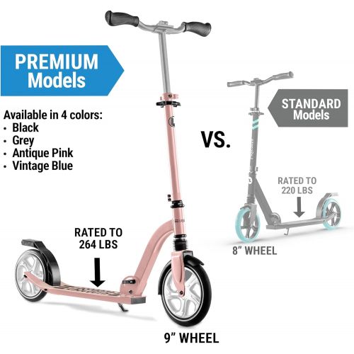  LaScoota Professional Scooter for Ages 6+, Teens & Adults I Lightweight & Big Sturdy Wheels for Kids, Teen and Adults. A Foldable Kick Scooter for Indoor & Outdoor Fun. Great Gift