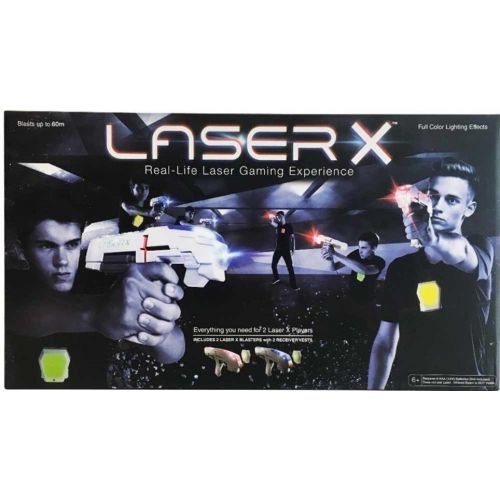  Laser X LASER X Double Pack - 2 Player Laser Tag Gaming Game Set Two Player Lazer Guns