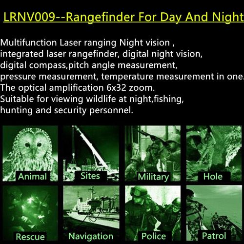  LaserWokrs LaserWorks Night vision Rangefinder Monocular Night Vison Laser Range Finder Scope For Hunting Telescope Infrared monocular