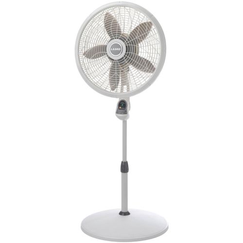  Lasko 18 Cyclone Pedestal Fan with Remote Control in Black