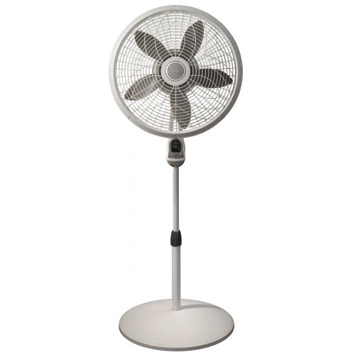  Lasko 18 Cyclone Pedestal Fan with Remote Control in Black