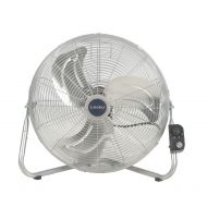 Lasko 20 Max Performance 3-Speed Pivoting High Velocity Industrial Utility Metal Floor Fan with Wall Mount Option, Model 2265QM, Silver
