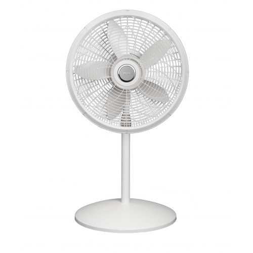  Lasko 18 3-Speed Oscillating Adjustable Elegance & Performance Pedestal Fan with Timer, Model 1820, White