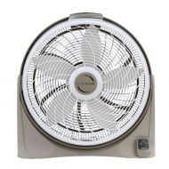 Lasko 20 Cyclone Power 3-Speed Air Circulator Pivoting Floor Fan with Remote Control and Timer, Model 3542, Gray