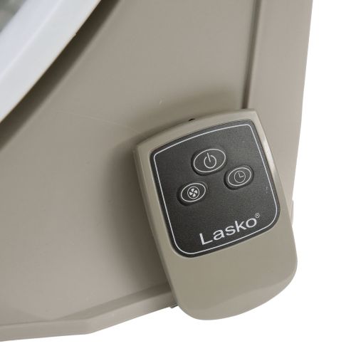  Lasko 20 Cyclone Power 3-Speed Air Circulator Pivoting Floor Fan with Remote Control and Timer, Model 3542, Gray