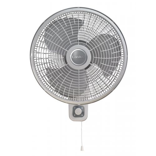  Lasko 16 3-Speed Oscillating Wall Mount Fan with Anti-rust Grills, Model M16900, White